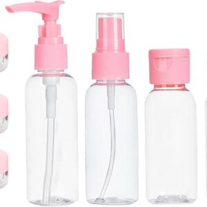 temperia 7pcs travel bottles for toiletries refillable empty mini small container travelling kit se 9999